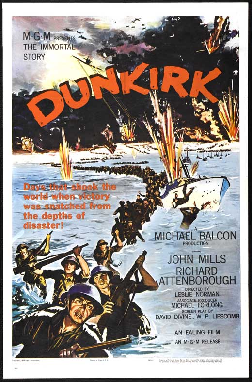 Dunkirk (1958) - Richard Attenborough    Colorized Version