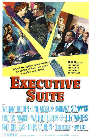 Executive Suite (1954) - William Holden    Colorized Version