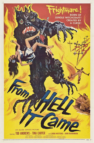 From Hell It Came (1957) - Tod Andrews  Colorized Version  DVD