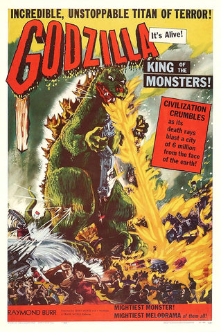 Godzilla - King of the Monsters! (1956) - Raymond Burr  Colorized Version