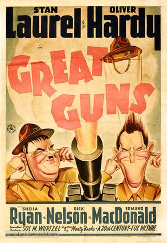 Great Guns (1941) - Laurel & Hardy  Colorized Version