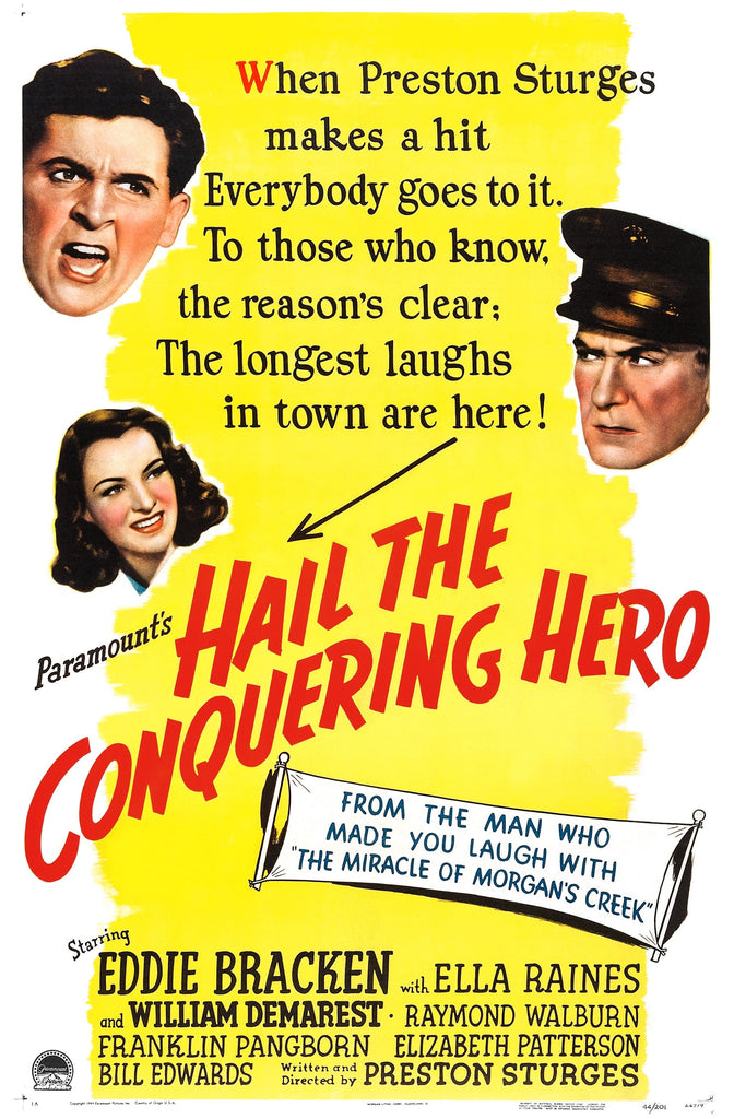 Hail The Conquering Hero (1944) - Eddie Bracken  Colorized Version