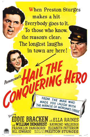 Hail The Conquering Hero (1944) - Eddie Bracken  Colorized Version
