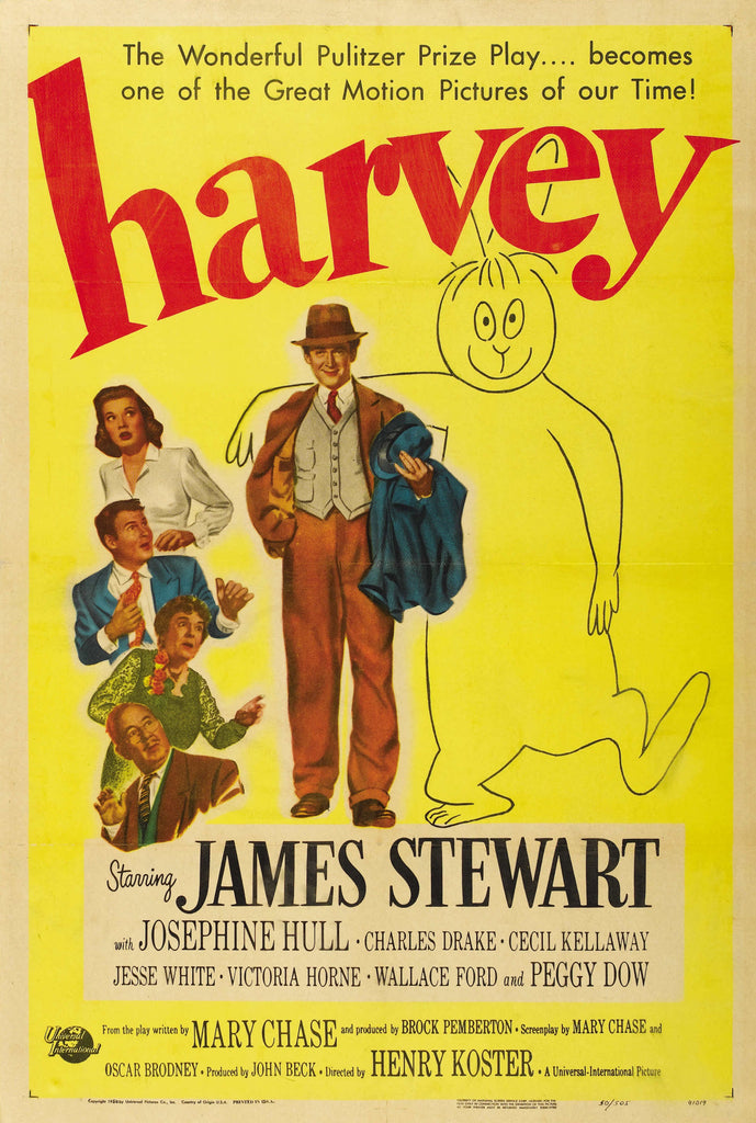 Harvey (1950) - James Stewart   Colorized Version