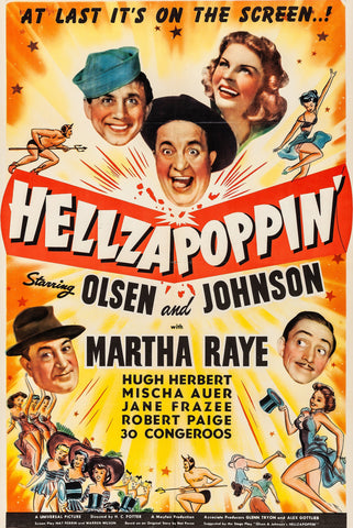 Hellzapoppin (1941) - Ole Olsen  Colorized Version