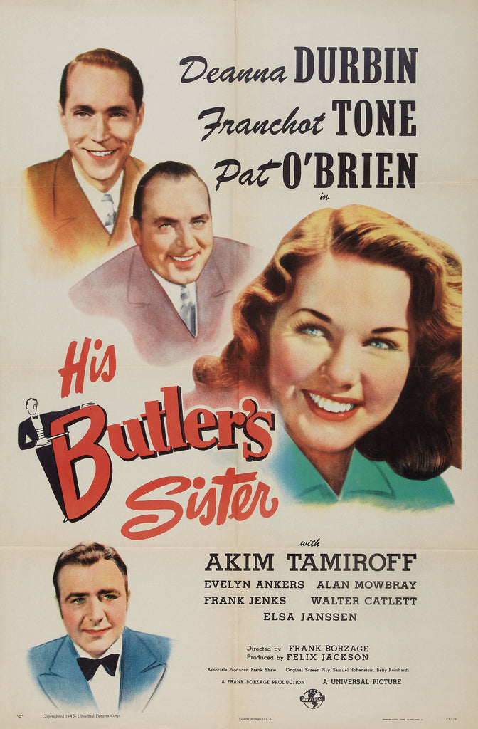 His Butler's Sister (1943) - Deanna Durbin  Colorized Version