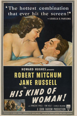 His Kind Of Woman (1951) - Robert Mitchum  Colorized Version