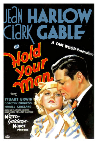 Hold Your Man (1933) - Clark Gable  Colorized Version