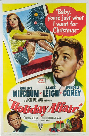 Holiday Affair (1949) - Robert Mitchum  Colorized Version