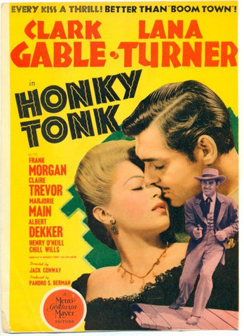 Honky Tonk (1941) - Clark Gable  Colorized Version