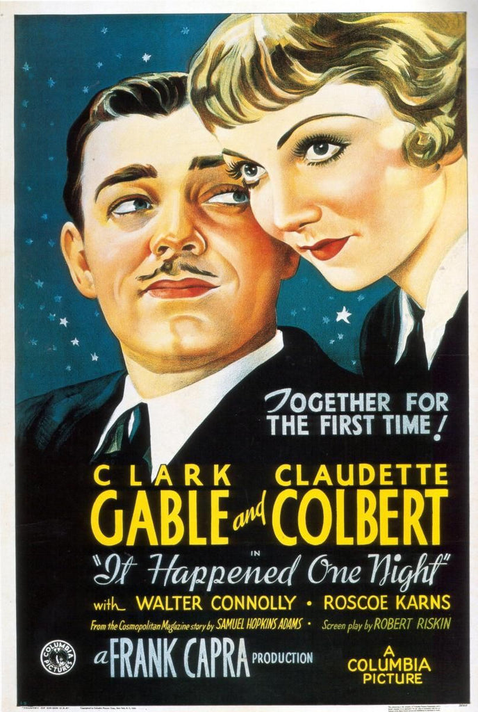 It Happened One Night (1934) - Clark Gable  Colorized Version