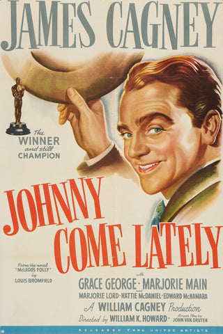 Johnny Come Lately (1943) - James Cagney  Colorized Version  DVD