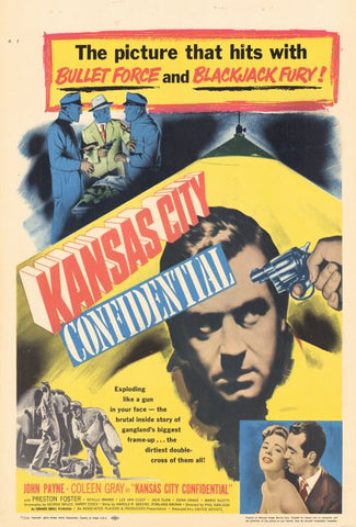 Kansas City Confidential (1952) - John Payne    Colorized Version
