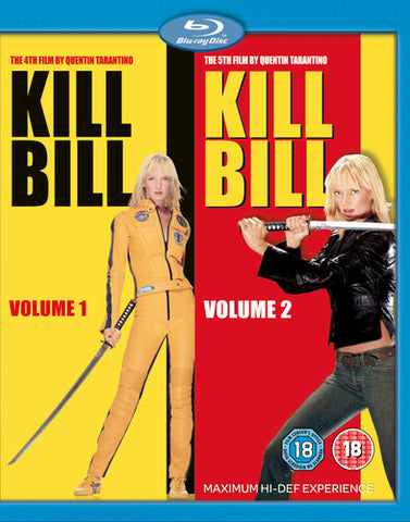 Kill Bill Vol.1 +2 - Quentin Tarantino  2x Blu-ray Box Set  codefree