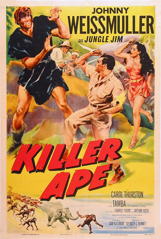 Killer Ape (1953) - Johnny Weissmuller  Colorized Version  DVD