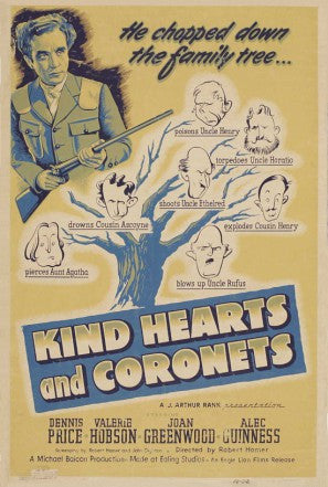 Kind Hearts And Coronets (1949) - Alec Guinness   Colorized Version