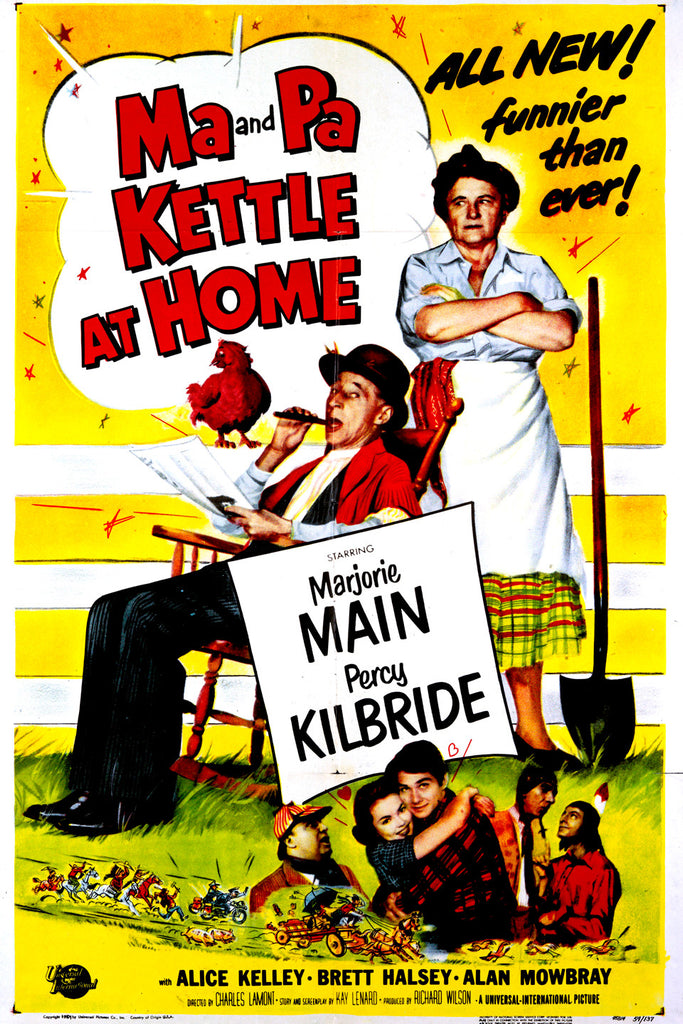 Ma And Pa Kettle At Home (1954) - Marjorie Main  Colorized Version