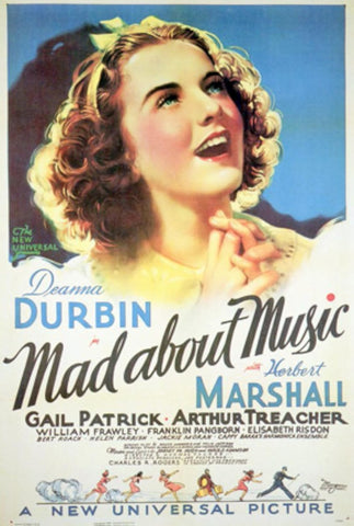Mad About Music (1938) - Deanna Durbin  Colorized Version