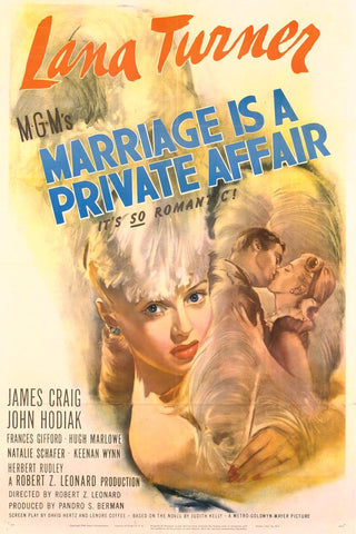 Marriage Is A Private Affair (1944) - Lana Turner  Colorized Version