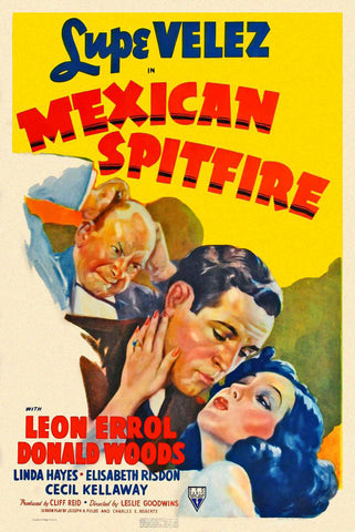 Mexican Spitfire (1939) - Lupe Velez   Colorized Version  DVD