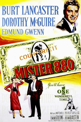 Mister 880 (1950) - Burt Lancaster  Colorized Version  DVD