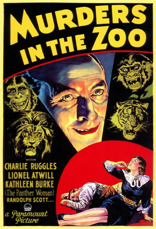 Murders In The Zoo (1933) - Lionel Atwill  DVD  Colorized Version