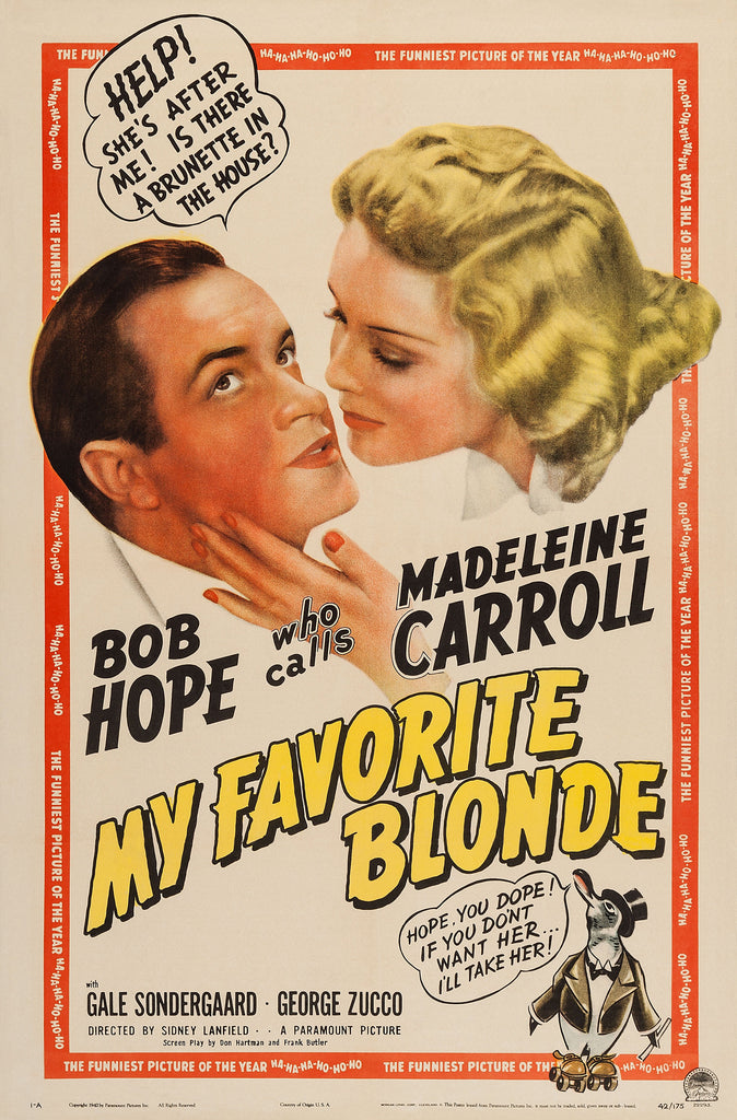 My Favorite Blonde (1942) - Bob Hope  Colorized Version