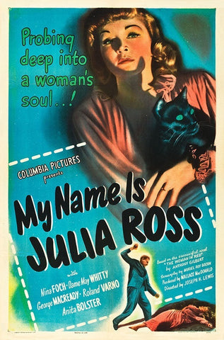 My Name Is Julia Ross (1945) - Nina Foch  Colorized Version DVD