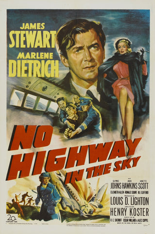 No Highway In The Sky (1951) - James Stewart    Colorized Version