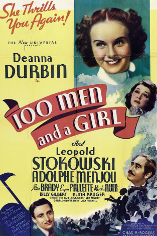 One Hundred Men And A Girl (1937) - Deanna Durbin  Colorized Version  DVD