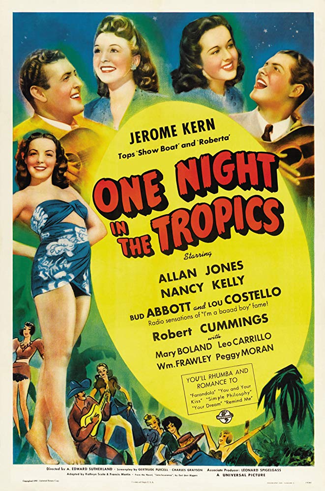One Night In The Tropics (1940) - Abbott & Costello    Colorized Version