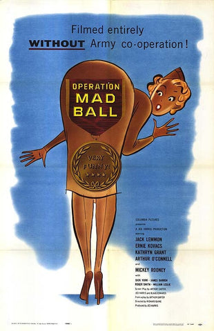Operation Mad Ball (1957) - Jack Lemmon  Colorized Version