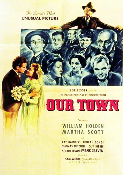 Our Town (1940) - William Holden  Colorized Version