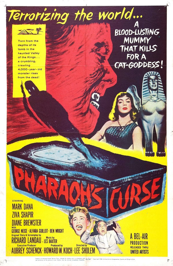 Pharaoh's Curse (1957) - Mark Dana  Colorized Version