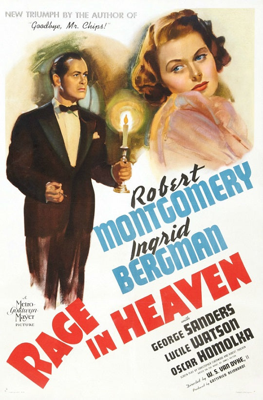 Rage In Heaven (1941) - Robert Montgomery  Colorized Version