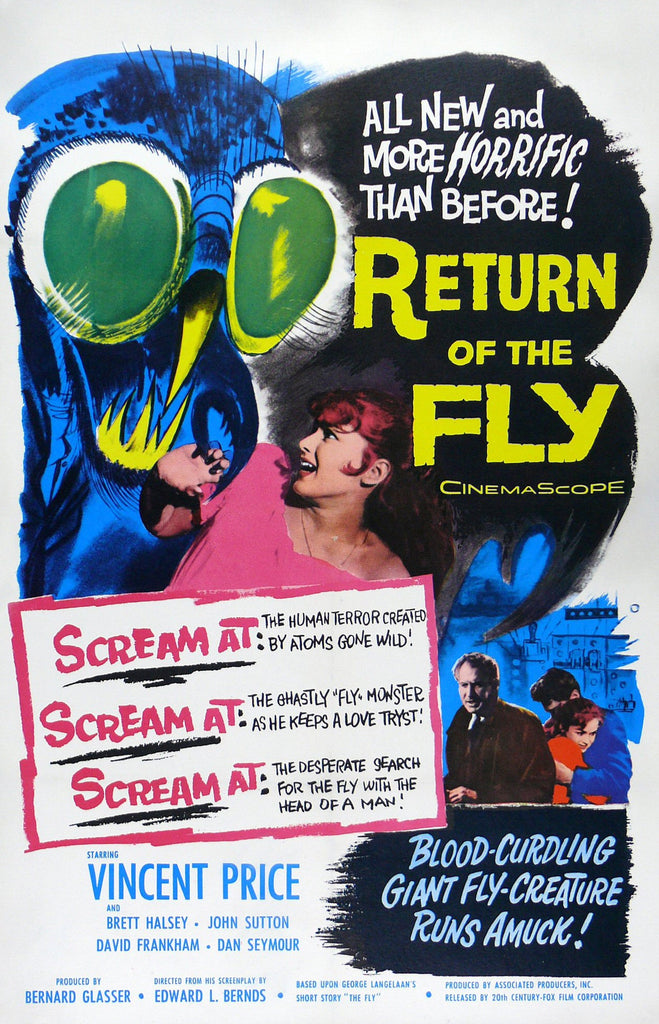 Return Of The Fly (1959) - Vincent Price   Colorized Version