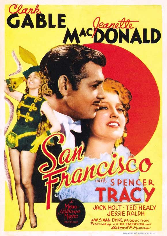 San Francisco (1936) - Clark Gable  Colorized Version