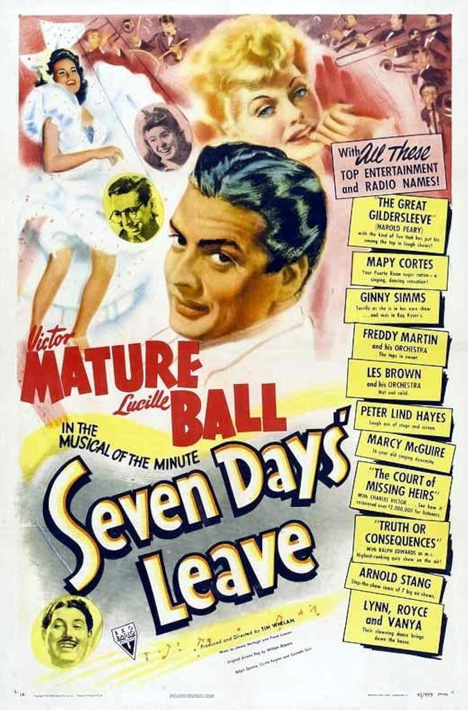 Seven Days' Leave (1942) - Lucille Ball  Colorized Version