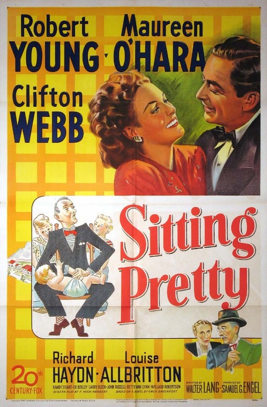 Sitting Pretty (1948) - Robert Young    Colorized Version  DVD
