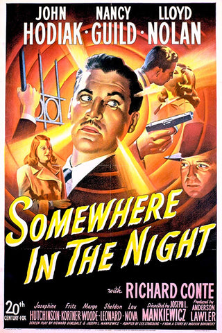 Somewhere In The Night (1946) - John Hodiak  Colorized Version  DVD