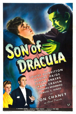 Son Of Dracula (1943) - Lon Chaney Jr.    Colorized Version
