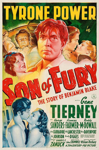 Son of Fury: The Story of Benjamin Blake (1942) - Tyrone Power    Colorized Version