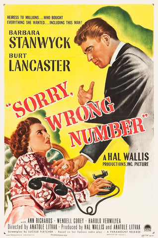 Sorry, Wrong Number (1948) - Burt Lancaster  Colorized Version