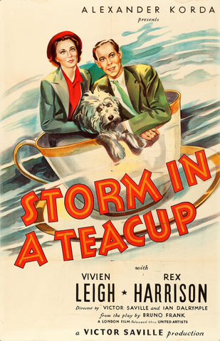 Storm In A Teacup (1937) - Vivien Leigh  Colorized Version