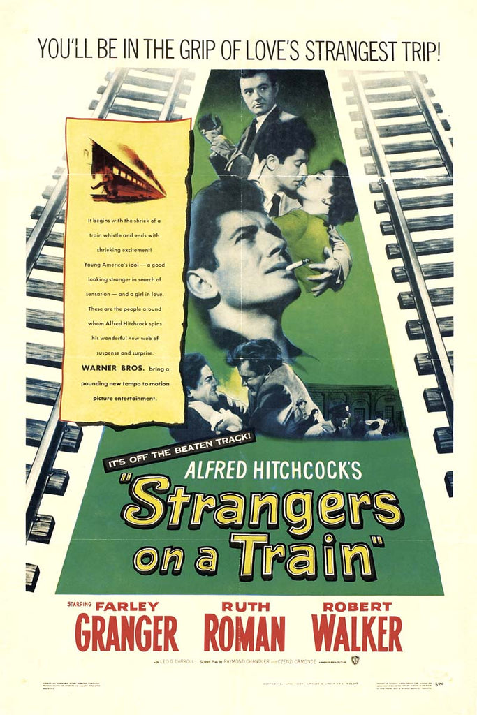 Strangers On A Train (1951) - Farley Granger    Colorized Version