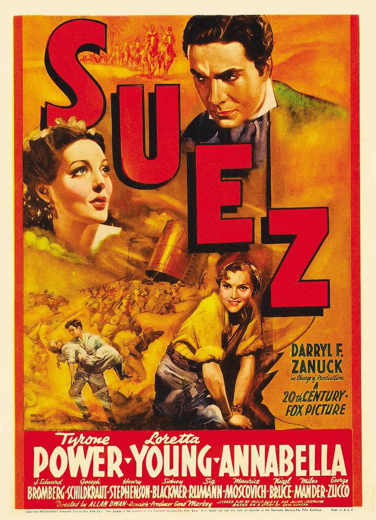 Suez (1938) - Tyrone Power  Colorized Version