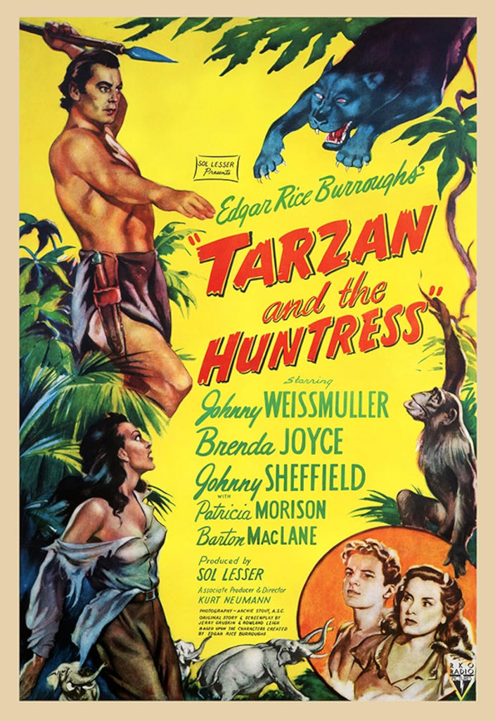 Tarzan And The Huntress (1947) - Johnny Weissmuller  Colorized Version
