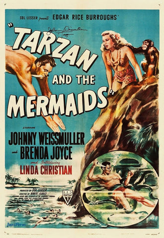 Tarzan And The Mermaids (1948) - Johnny Weissmuller  Colorized Version