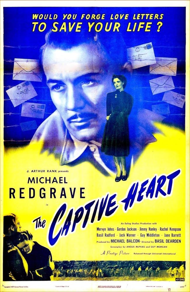 The Captive Heart (1946) - Michael Redgrave  Colorized Version