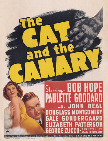 The Cat And The Canary (1939) - Bob Hope    Colorized Version